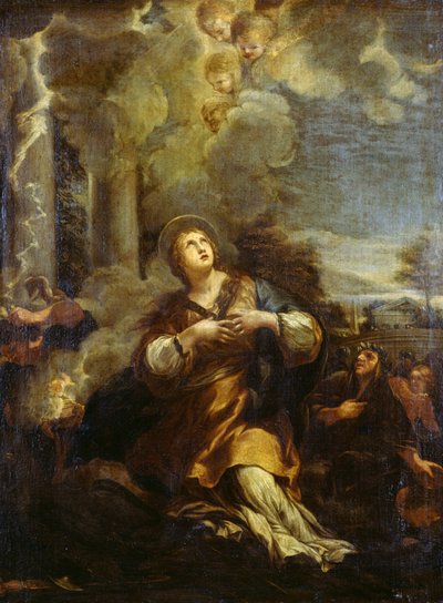 Saint Martina Calling Down Lightning on the Idols by Pietro da Cortona